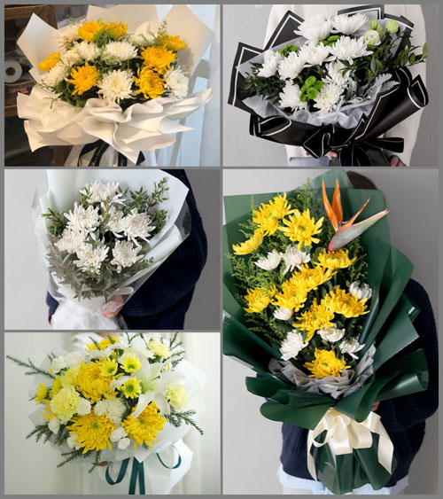 福建福州福清市江镜镇谢塘村白事花束代送